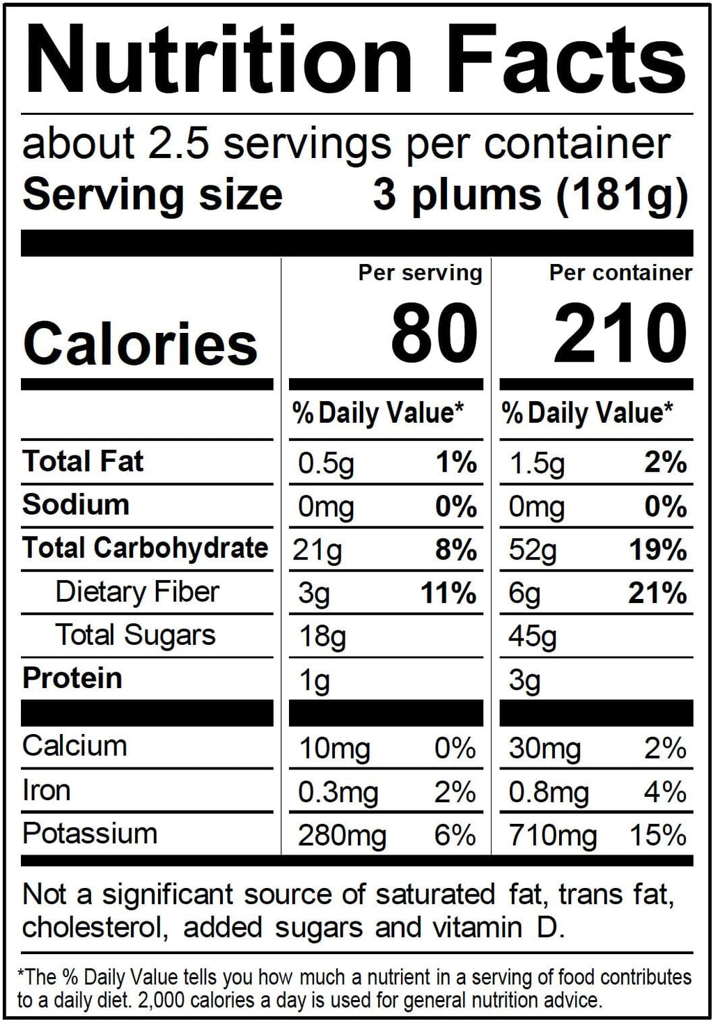 Organic Plum Bites