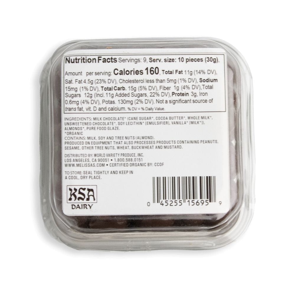 Organic Snax™ Milk Chocolate Covered Almonds