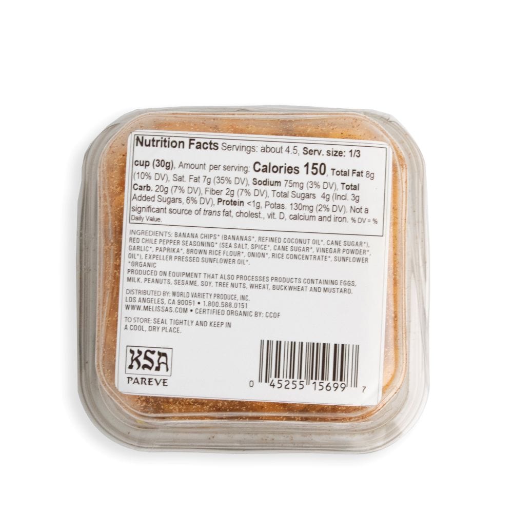 Organic Snax™ Red Chile Pepper Banana Chips