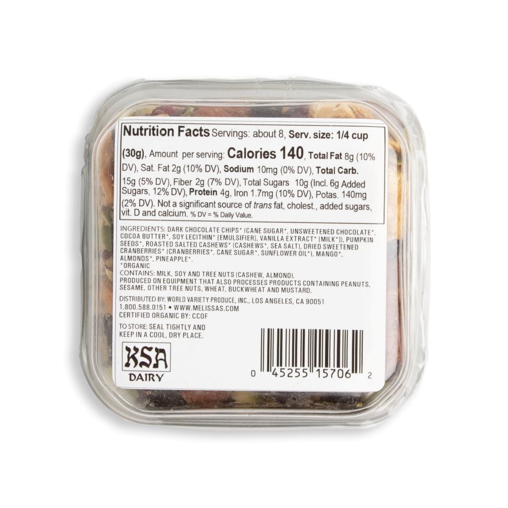 Organic Snax™ Tropical Chocolate Trail Mix Blend